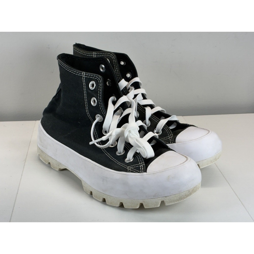 Size 7 - Converse Chuck Taylor All Star Lugged High Black White 565901C